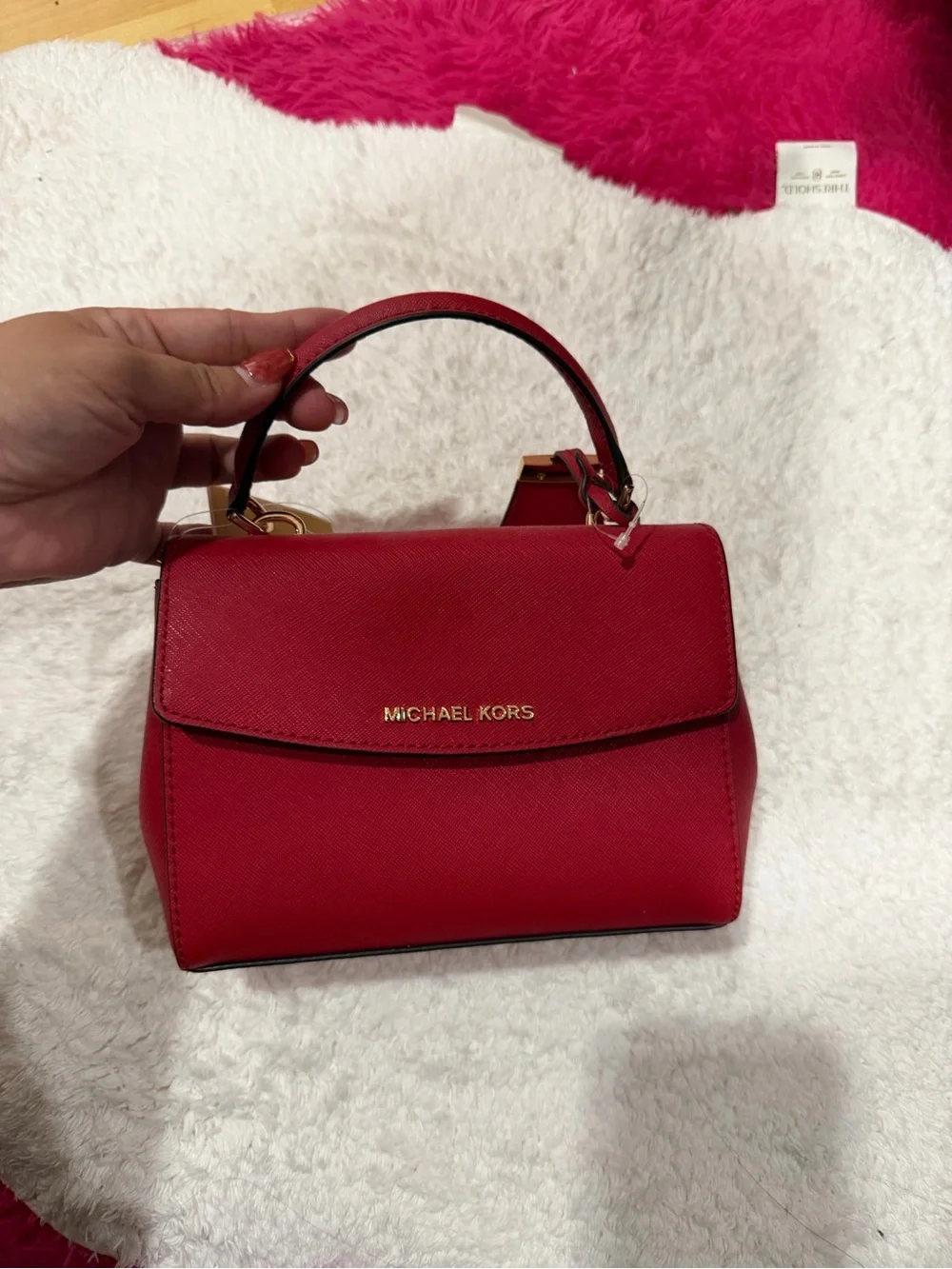 Michael Kors Red Mini Top-Handle Crossbody